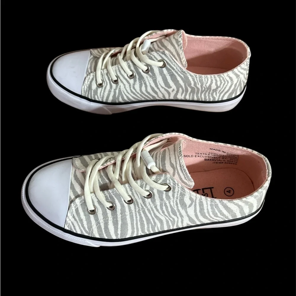 L&D from Aldi kids Zebra Print Sneakers